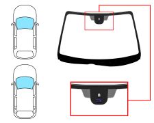 Parabrisas Mazda 6 2006-2008 4/5 puertas / familiar / delantero / verde / con base espejo / con sensor / molduras premontadas