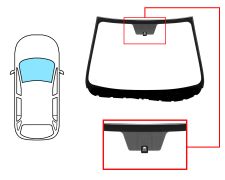 Parabrisas Mazda 6 2008-2010 4/5 puertas / familiar / delantero / verde / con base espejo / molduras premontadas