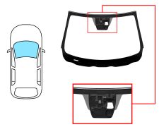 Parabrisas Mazda Cx-3 2018-2022 delantero / verde / acustico / con base espejo / con soporte camara / molduras premontadas