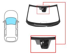 Parabrisas Mazda Cx-5 2017-2022 delantero / verde / acustico / termico / con base espejo / con sensor / con soporte camara / pantalla integrada / molduras premontadas
