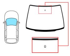 Parabrisas Mazda Mpv 1995-2006 delantero / verde / con base espejo