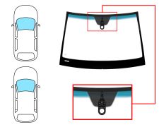 Parabrisas Mercedes Clase A (w169) 2008-2012 3/5 puertas / delantero / verde banda azul / con base espejo / con sensor