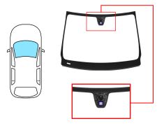 Parabrisas Mercedes Clase B (w246) 2014-2019 delantero / verde / con base espejo / con sensor redondo / molduras premontadas