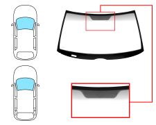 Parabrisas Mercedes Clase C (w202) 1993-2000 4 puertas / familiar / delantero / verde banda gris
