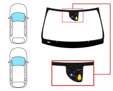 Parabrisas Mercedes Clase Cla (w117) 2013-2016 4 puertas / familiar / delantero / verde / acustico / con base espejo / con sensor / con soporte camara / molduras premontadas