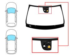 Parabrisas Mercedes Clase Cla (w117) 2013-2016 4 puertas / familiar / delantero / verde / acustico / con base espejo / con sensor modificado / con soporte camara camara / molduras premontadas