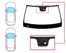Parabrisas Mercedes Clase E (w213) 2016-2020 4 puertas / familiar / delantero / verde / con sensor / con soporte camara / molduras premontadas