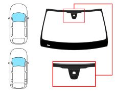 Parabrisas Mercedes Clase E (w213) 2016-2020 4 puertas / familiar / delantero / verde / con sensor / molduras premontadas