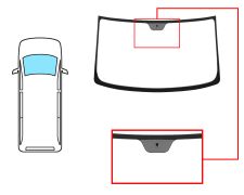 Parabrisas Mercedes Vito (w638) 1996-2003 delantero / incoloro / con base espejo