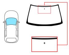 Parabrisas Mitsubishi Carisma 1999-2006 4/5 puertas / delantero / verde / con base espejo