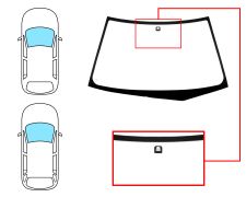 Parabrisas Mitsubishi Lancer 2001-2007 4 puertas / familiar / delantero / verde