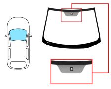 Parabrisas Mitsubishi Lancer 2007-2016 4/5 puertas / delantero / verde / con base espejo