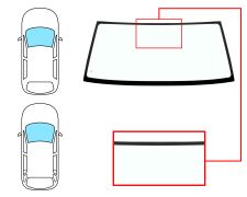 Parabrisas Mitsubishi Pajero 1997-2000 3/5 puertas / delantero / verde