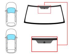 Parabrisas Mitsubishi Pajero 2003-2007 modelo io / 3/5 puertas / delantero / verde