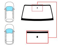 Parabrisas Mitsubishi Pajero 2007-2015 3/5 puertas / delantero / verde / con base espejo