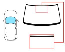 Parabrisas Nissan 100Nx 1990-1995 delantero / azul