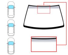 Parabrisas Nissan Almera 1995-1998 3/4 puertas / familiar / delantero / verde banda gris
