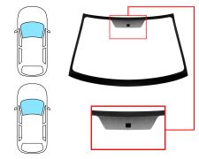 Parabrisas Nissan Almera 2000-2003 3/5 puertas / delantero / verde / con base espejo