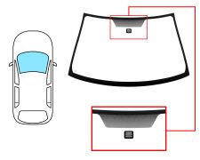 Parabrisas Nissan Almera 2000-2003 4 puertas / delantero / verde / con base espejo