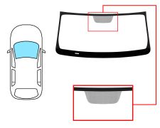 Parabrisas Nissan Cube 2009-2014 delantero / verde