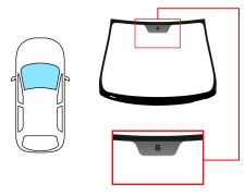 Parabrisas Nissan Micra 2008-2010 cabrio / delantero / verde / con base espejo