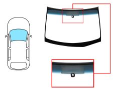 Parabrisas Nissan Murano 2005-2008 delantero / verde banda azul / con base espejo / sin ventana chassis