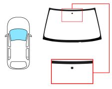 Parabrisas Nissan Primera 1999-2002 4/5 puertas / familiar / delantero / verde / con base espejo