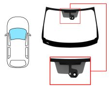 Parabrisas Nissan Qashqai 2014-2017 delantero / verde / acustico / con base espejo / con sensor modificado / molduras premontadas