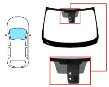 Parabrisas Nissan Qashqai 2014-2017 delantero / verde / con base espejo / con sensor modificado / con soporte camara modificado / molduras premontadas abajo