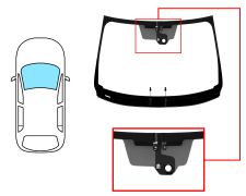 Parabrisas Nissan Qashqai 2017-2021 delantero / verde / acustico / termico / con base espejo / con sensor / molduras premontadas