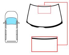 Parabrisas Nissan Serena 1992-2001 delantero / incoloro