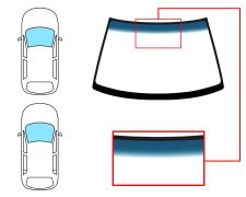 Parabrisas Nissan Sunny 1990-1995 3/4 puertas / familiar / delantero / azul banda azul