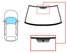 Parabrisas Nissan Terrano 1993-2004 3/5 puertas / delantero / verde / con base espejo