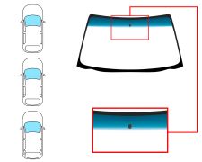 Parabrisas Opel Astra f 1995-1998 3/4/5 puertas / familiar / delantero / verde banda azul / con base espejo
