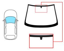 Parabrisas Opel Astra g 1998-2004 2 puertas / cabrio / delantero / verde / con base espejo