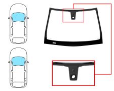 Parabrisas Opel Astra h 2007-2009 5 puertas / familiar / delantero / verde / con base espejo / con sensor / molduras premontadas