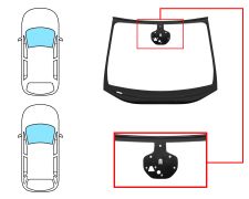 Parabrisas Opel Astra k 2015-2019 5 puertas / familiar / delantero / verde / acustico / con base espejo / con sensor / con soporte camara / molduras premontadas