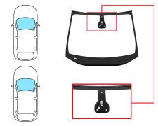 Parabrisas Opel Astra k 2019-2022 5 puertas / familiar / delantero / verde / acustico / con base espejo / con sensor / molduras premontadas