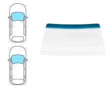Parabrisas Opel Corsa a 1983-1990 2/3/4/5 puertas / delantero / verde banda azul