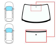 Parabrisas Opel Corsa b 1993-2000 3/5 puertas / delantero / verde / con base espejo