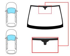 Parabrisas Opel Corsa c 2000-2003 3/5 puertas / delantero / verde / con base espejo