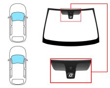 Parabrisas Opel Corsa c 2003-2006 3/5 puertas / delantero / verde / con base espejo / con sensor