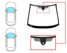 Parabrisas Opel Corsa d 2011-2015 3/5 puertas / delantero / verde / con base espejo / con sensor / molduras premontadas