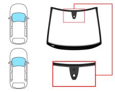 Parabrisas Opel Corsa e 2015-2019 3/5 puertas / delantero / verde / con base espejo / con sensor / molduras premontadas