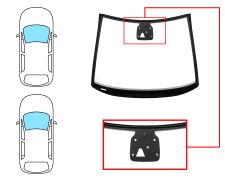 Parabrisas Opel Corsa e 2015-2019 3/5 puertas / delantero / verde / con base espejo / con soporte camara / molduras premontadas