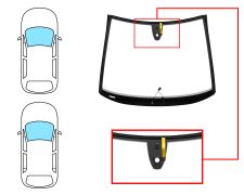 Parabrisas Opel Corsa e 2015-2019 3/5 puertas / delantero / verde / termico / con base espejo / con sensor / molduras premontadas