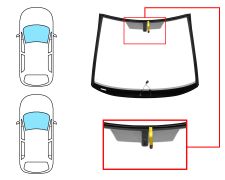 Parabrisas Opel Corsa e 2015-2019 3/5 puertas / delantero / verde / termico / con base espejo / molduras premontadas