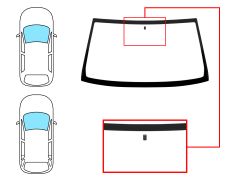 Parabrisas Opel Frontera 1992-1998 3/5 puertas / delantero / verde / con base espejo