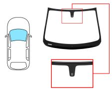 Parabrisas Opel Karl 2015-2019 delantero / verde / con base espejo
