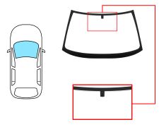 Parabrisas Opel Vectra b 1995-2002 4/5 puertas / familiar / delantero / verde / con base espejo